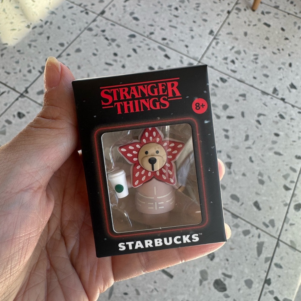 Starbucks Red and Cream Collectible Figure stranger things